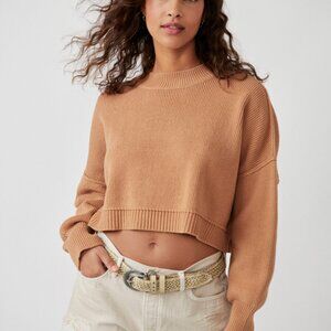 Free People Easy Street Crop Pullover